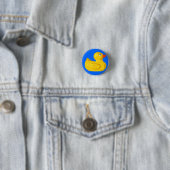 Badge Rond 2,50 Cm Canard mignon (En situation)