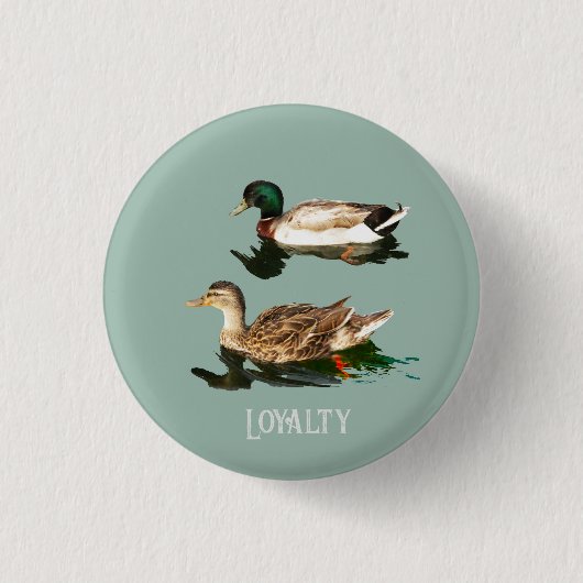 Badge Rond 2,50 Cm Canards colverts comestibles ronds de dégivrage (Devant)