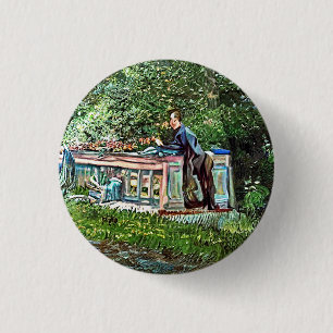 BADGE ROND 2,50 CM CANAUX ET PENICHES