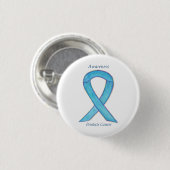 Badge Rond 2,50 Cm Cancer de la prostate Bleu de sensibilisation Ruba (Devant & derrière)
