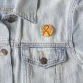 Badge Rond 2,50 Cm Cancer du rein Sensibilisation à l'angle Ruban Per (En situation)