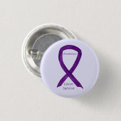 Badge Rond 2,50 Cm Cancer Survivante Sensibilisation Ruban Pins Perso (Devant & derrière)