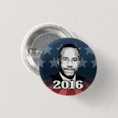 BADGE ROND 2,50 CM CANDIDAT 2016 DE BEN CARSON (Devant & derrière)