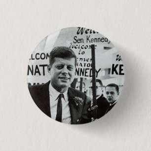 Badge Rond 2,50 Cm Candidat Kennedy