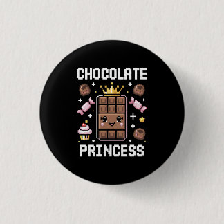 Badge Rond 2,50 Cm Canne Royale au Chocolat Adorable Mignonne Kawaii