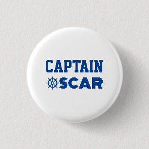 Badge Rond 2,50 Cm Capitaine Oscar