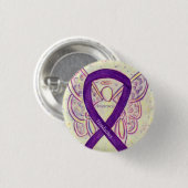 Badge Rond 2,50 Cm Capsules Sensibilisation Ruban Angle Épingle Perso (Devant & derrière)