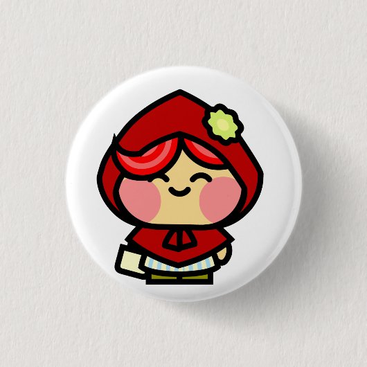 Badge Rond 2,50 Cm Capuchon de rouge de Pookah (Devant)