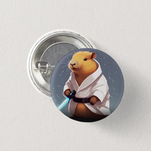 Badge Rond 2,50 Cm Capybara J (Devant & derrière)