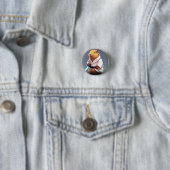 Badge Rond 2,50 Cm Capybara J (En situation)