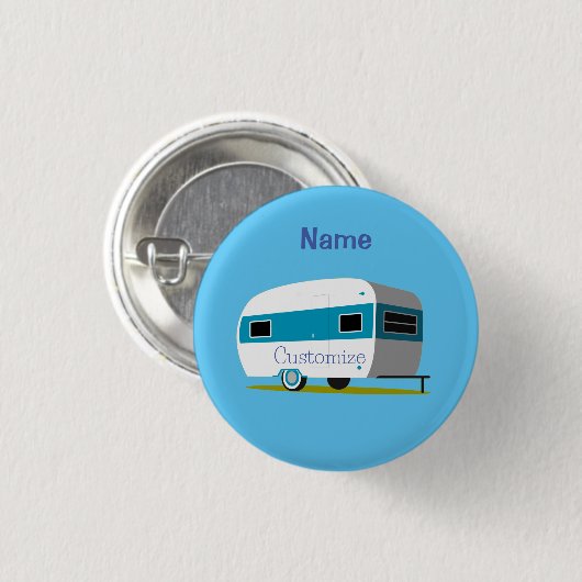 Badge Rond 2,50 Cm Caravan Camper RV Thunder_Cove (Devant & derrière)