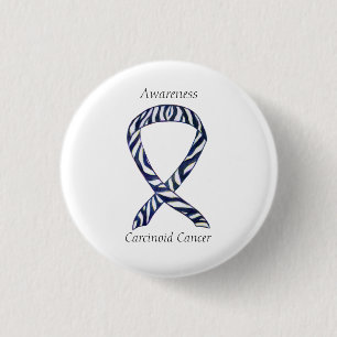 Badge Rond 2,50 Cm Carcinoïde Cancer Sensibilisation Ruban Personnali