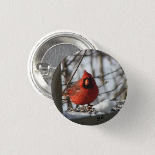 Badge Rond 2,50 Cm Cardinal (Devant & derrière)