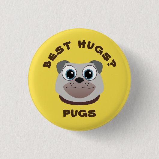 Badge Rond 2,50 Cm Carlin (Devant)