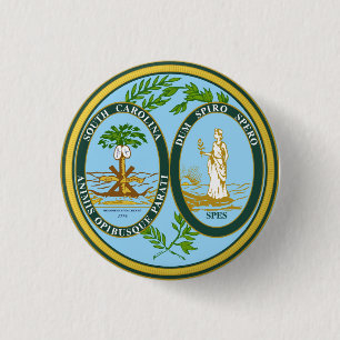 Badge Rond 2,50 Cm Caroline du Sud