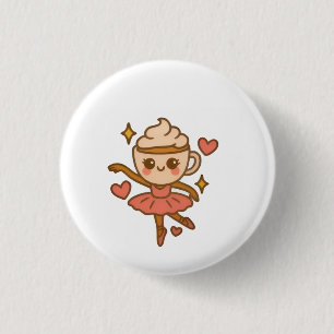 Badge Rond 2,50 Cm Carte d'identité italienne Cappuccina Ballerina