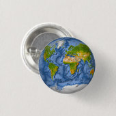 Badge Rond 2,50 Cm Carte du monde en cercle (Devant & derrière)