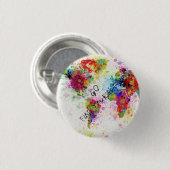 Badge Rond 2,50 Cm Carte du monde original (Devant & derrière)