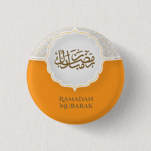 Badge Rond 2,50 Cm Carte Eid Mubarak avec Masjid