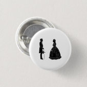 Badge Rond 2,50 Cm Carte postale d'invitation (Devant & derrière)