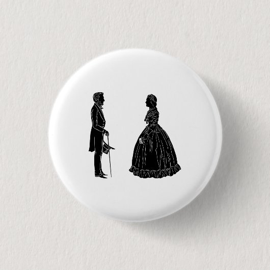 Badge Rond 2,50 Cm Carte postale d'invitation (Devant)