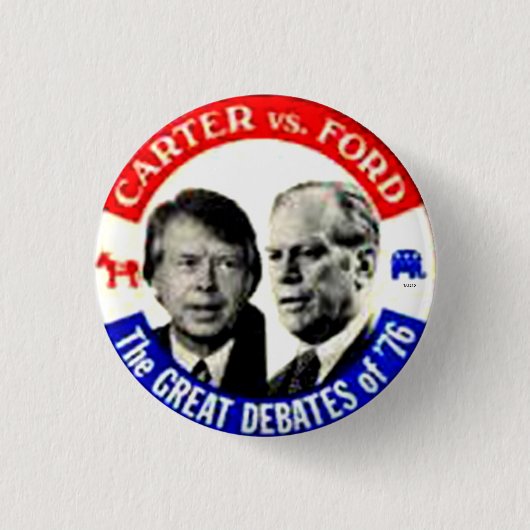 Badge Rond 2,50 Cm Carter contre Ford - bouton (Devant)
