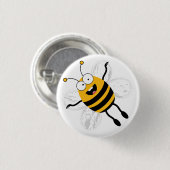 Badge Rond 2,50 Cm Cartoon Bee (Devant & derrière)