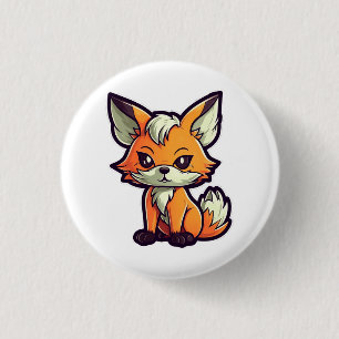 BADGE ROND 2,50 CM CARTOON FOX