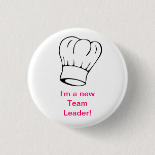 Badge Rond 2,50 Cm Casquette de chef - meneur d'équipe