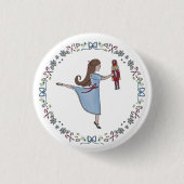 Badge Rond 2,50 Cm Casse-noisettes Sucres Clara Noël (Devant)