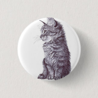Badge Rond 2,50 Cm Cat