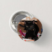 Badge Rond 2,50 Cm Cat (Devant & derrière)