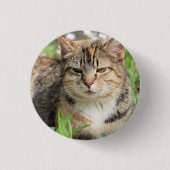 Badge Rond 2,50 Cm Cat (Devant)