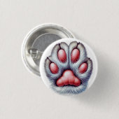 Badge Rond 2,50 Cm Cat Claw Button – Cute & Fun (Devant & derrière)