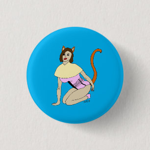 Badge Rond 2,50 Cm catgirl