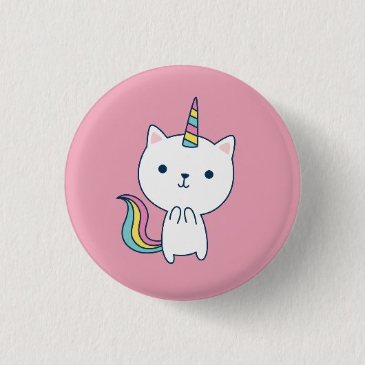 Badge Rond 2,50 Cm Catimaïs | Bouton | Rose (Devant)