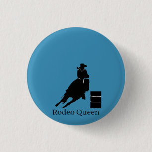 Badge Rond 2,50 Cm Cavalier de barils