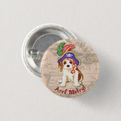 Badge Rond 2,50 Cm Cavalier Pirate (Devant & derrière)