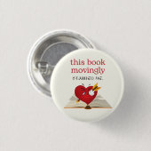 Badge Rond 2,50 Cm Ce livre m'a poignardé la broche (Devant & derrière)