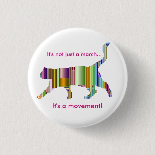 Badge Rond 2,50 Cm Ce n'est pas simplement une marche… que c'est un (Devant)