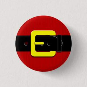 Badge Rond 2,50 Cm Ceinture du Père Noël