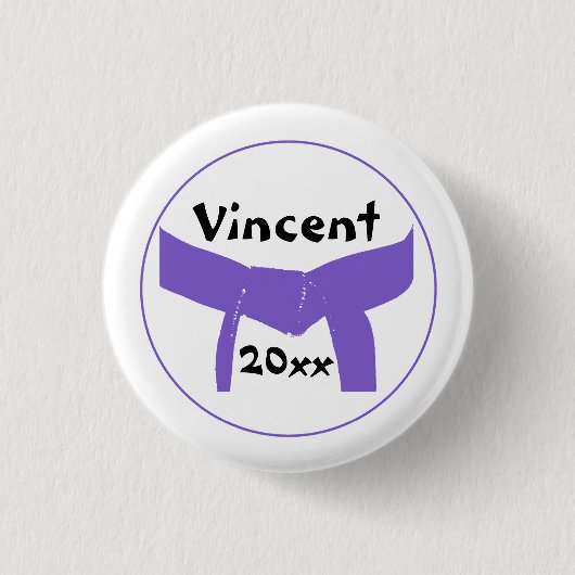 Badge Rond 2,50 Cm Ceinture violette des arts martiaux (Devant)