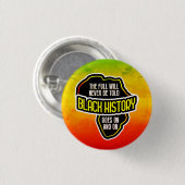 Badge Rond 2,50 Cm Célébration de l'histoire NOIRE (Devant & derrière)