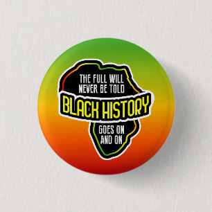 Badge Rond 2,50 Cm Célébration de l'histoire NOIRE