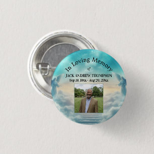 Badge Rond 2,50 Cm Célébration de vie des anges célestes Photo