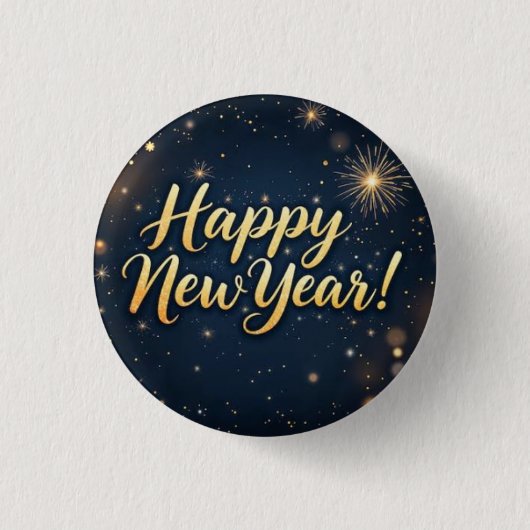 Badge Rond 2,50 Cm Celebration New Year Patches 2026 (Devant)