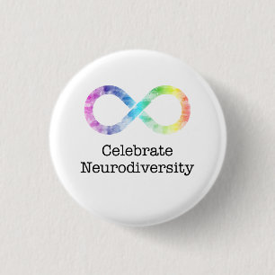 Badge Rond 2,50 Cm Célébrer la neurodiversité