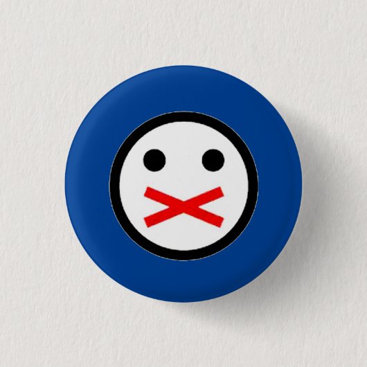 Badge Rond 2,50 Cm Censure (Devant)