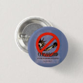 Badge Rond 2,50 Cm Censure (Devant & derrière)