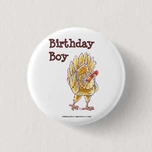 Badge Rond 2,50 Cm Centre de fête au poulet